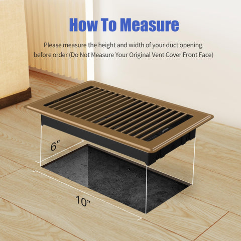 BYEWIRE heavy-duty steel brown vent cover supports daily use with rust-resistant finish.