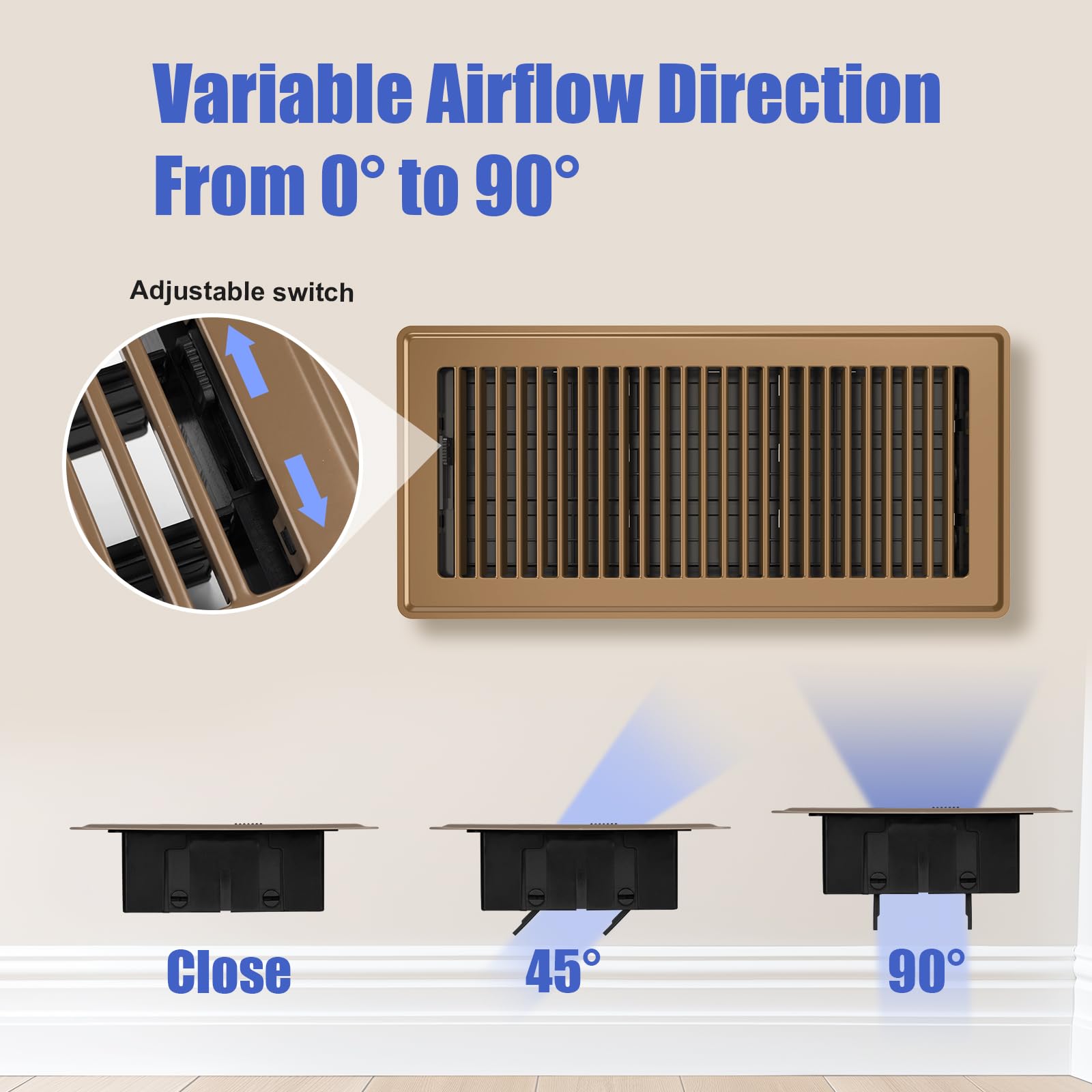 BYEWIRE Steel Vent Cover with rust-precoat resists corrosion for long-term use.
