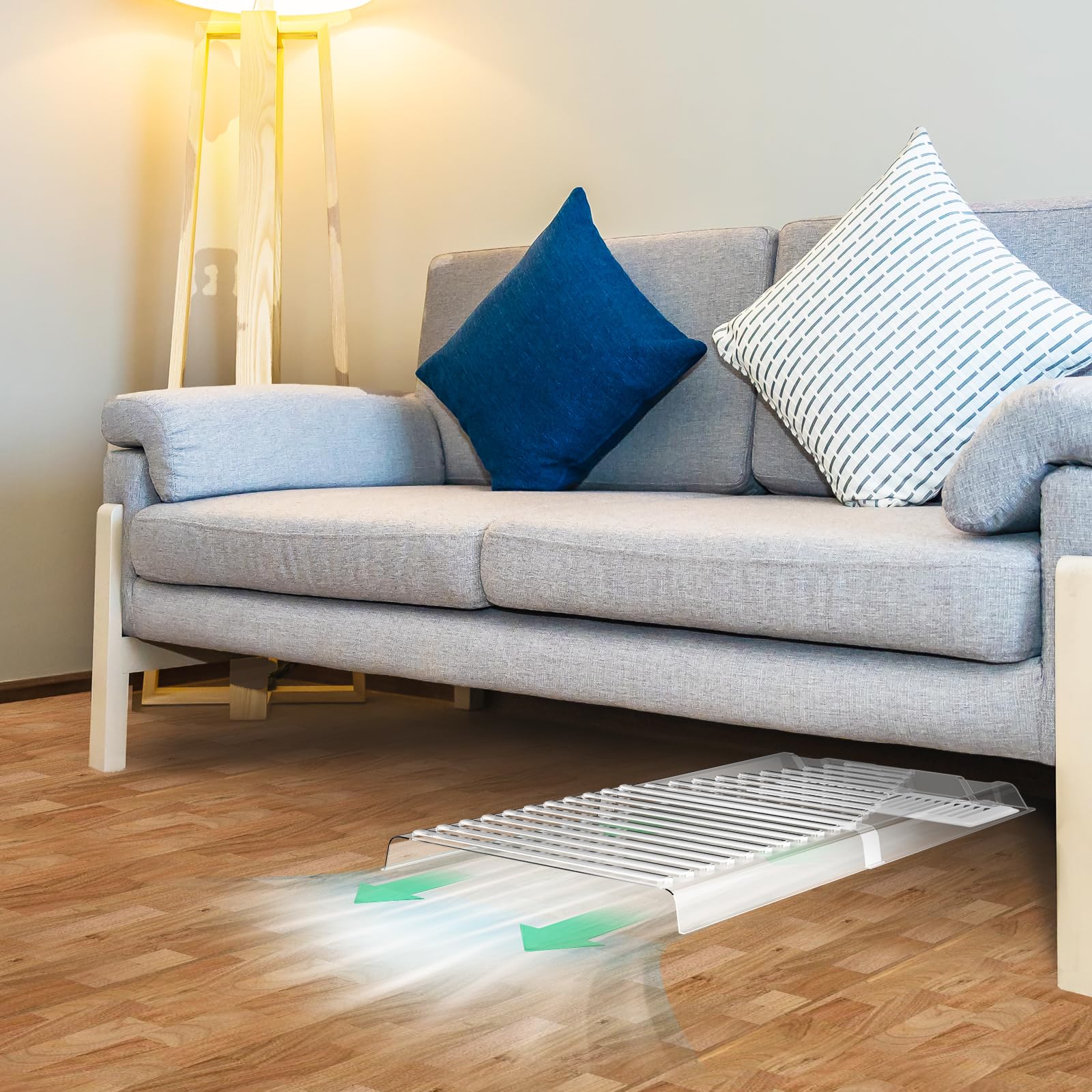 BYEWIRE magnetic attachment prevents slipping on metal registers for reliable airflow