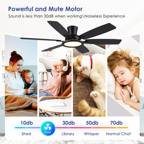 BYKISTOK ceiling fan light panel RGB provides vibrant ambience for living spaces