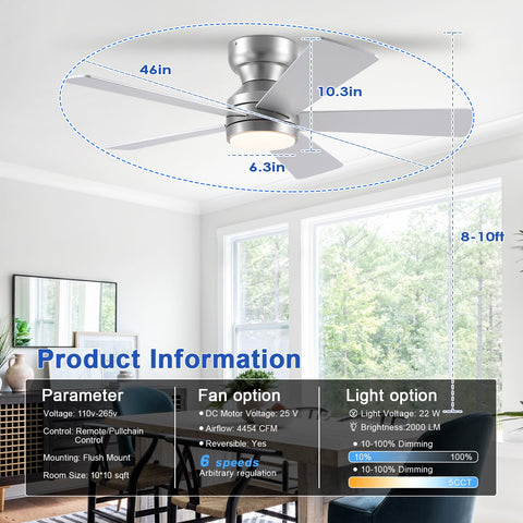 BYKISTOK flush-mount ceiling installation angle highlighting clean integration.