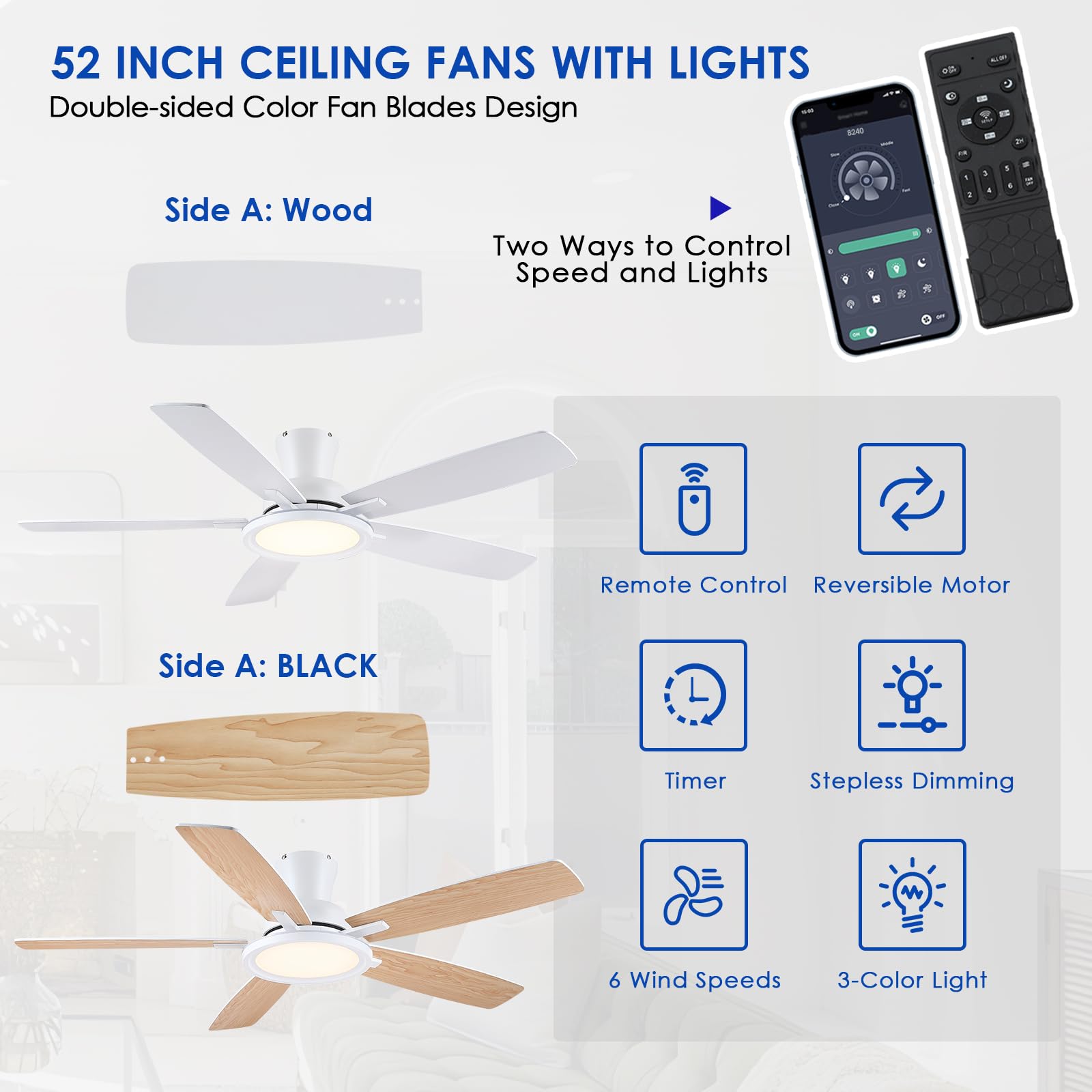 BYKISTOK low-profile design fits tight ceilings