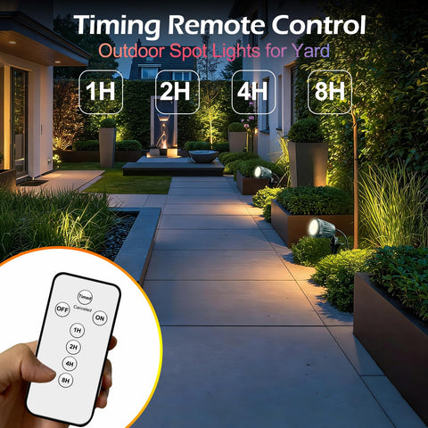 BYQY remote timer control enabling easy outdoor lighting schedules