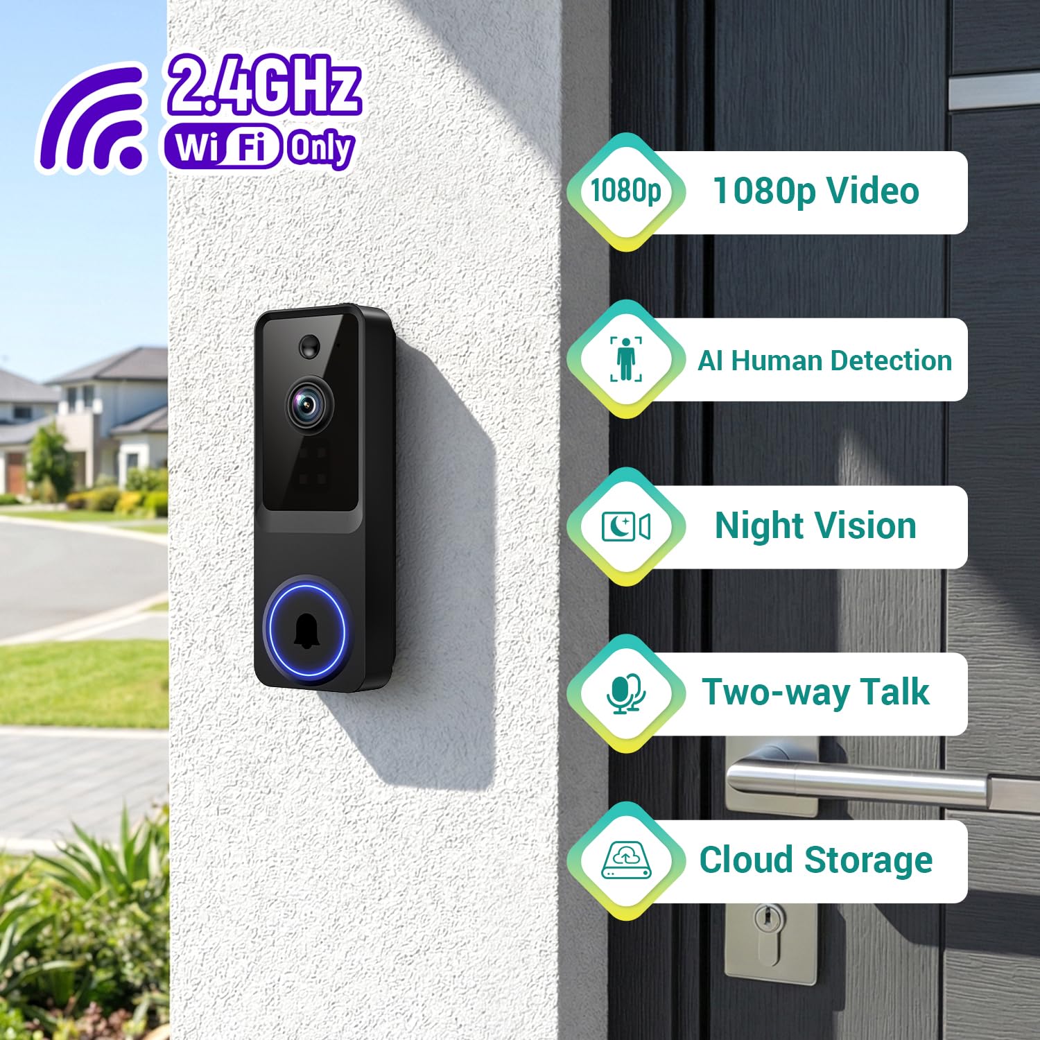 ByteSpin AI motion-detection alerts when a person is detected.