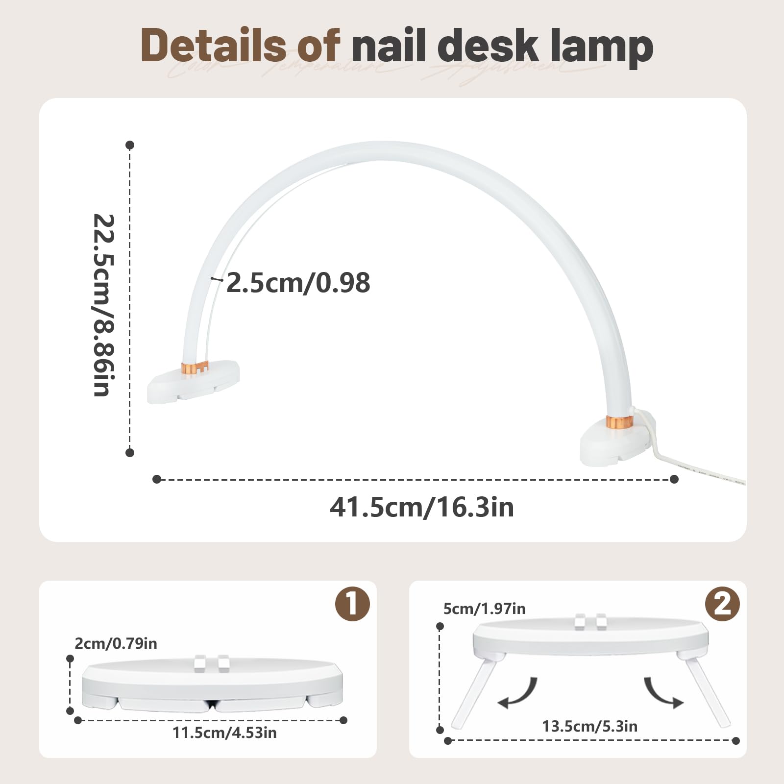 BZJ adjustable brightness with three color modes supports precise task lighting