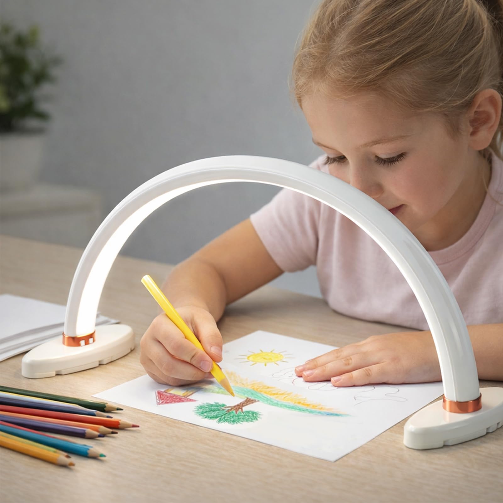 BZJ compact design doubles as a bedside night light
