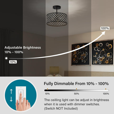 BZVESR dining room and foyer lighting for standout ceilings.