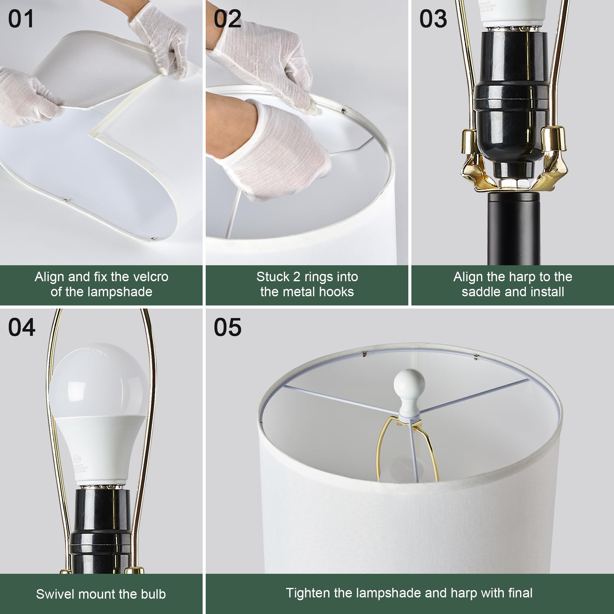 BZZMMB pair of lamps suitable for living room or bedroom decor