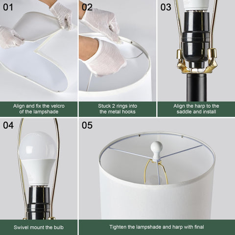 BZZMMB pair of lamps suitable for living room or bedroom decor
