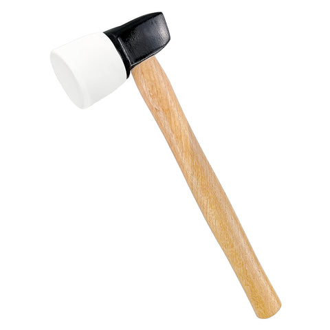 C&amp;T White Rubber Flooring Mallet head; non-marring contact protects floors.