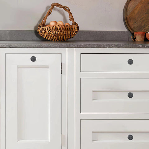 CABDM zinc knob provides durable, easy-grip hardware for doors.