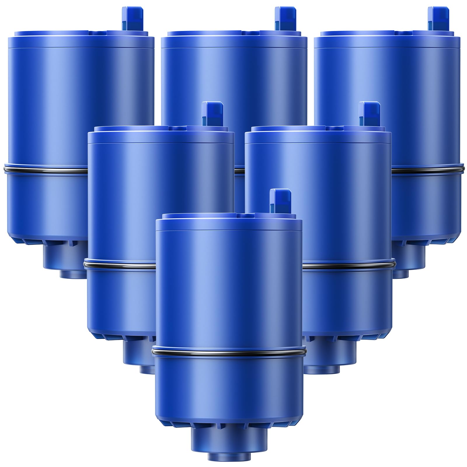 Cabiclean 6-pack water filter front view for convenient replacement for PUR systems
