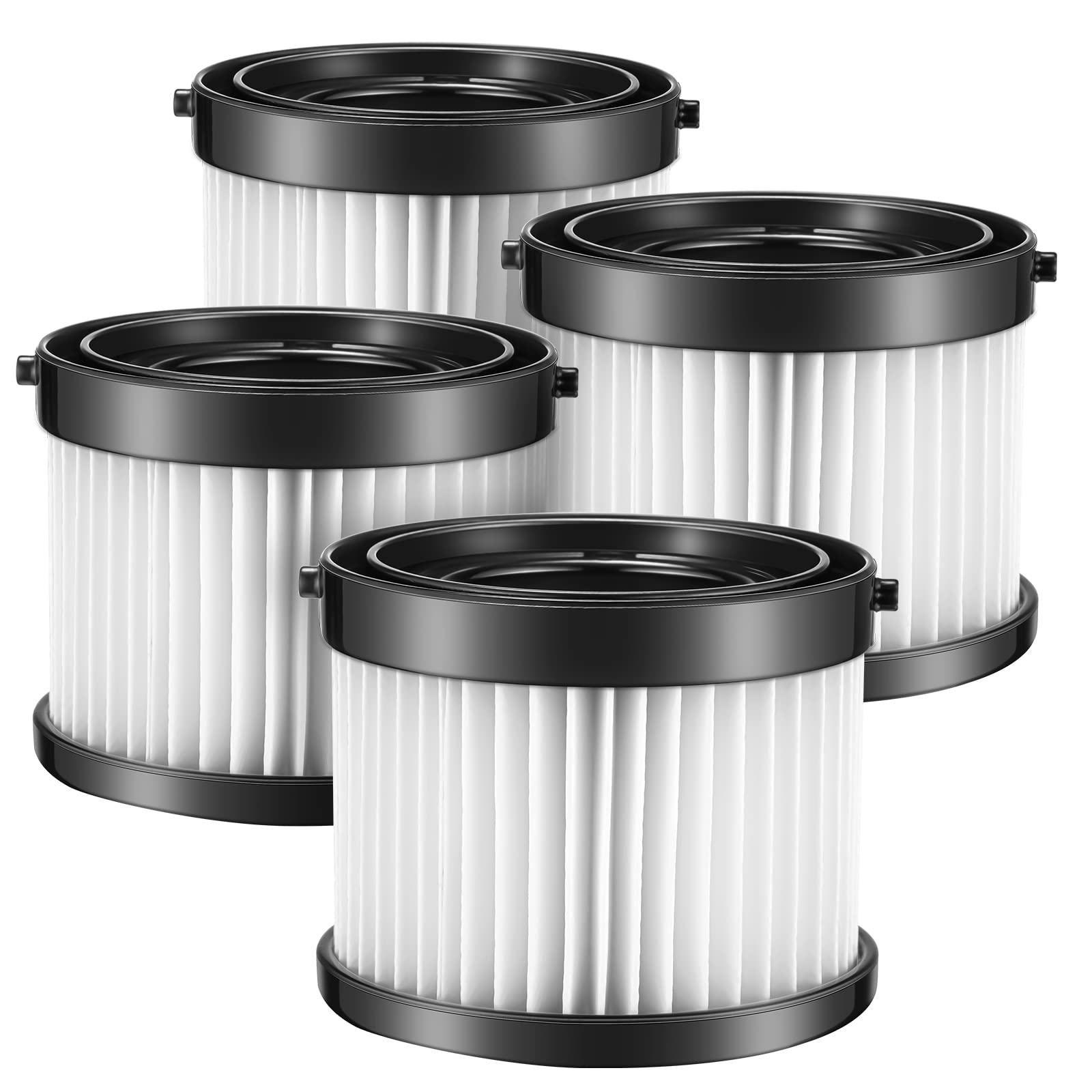 Cabiclean HEPA dry filter four-pack fits Milwaukee 49-90-0160 and 0882-20, preserving suction.