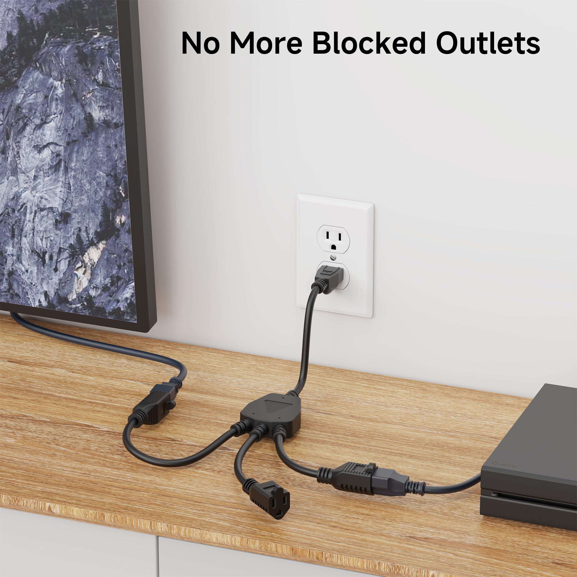 Cable Matters 16 AWG heavy-duty cord designed for bulky adapters.