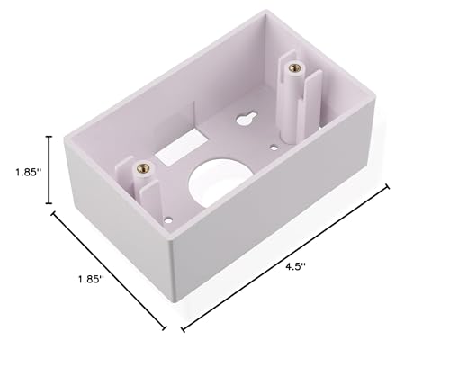 Cable Matters white backbox pairs with blank faceplates for clean configurations.