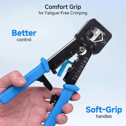 Includes 10-pack Cat6 pass-through connectors for immediate use