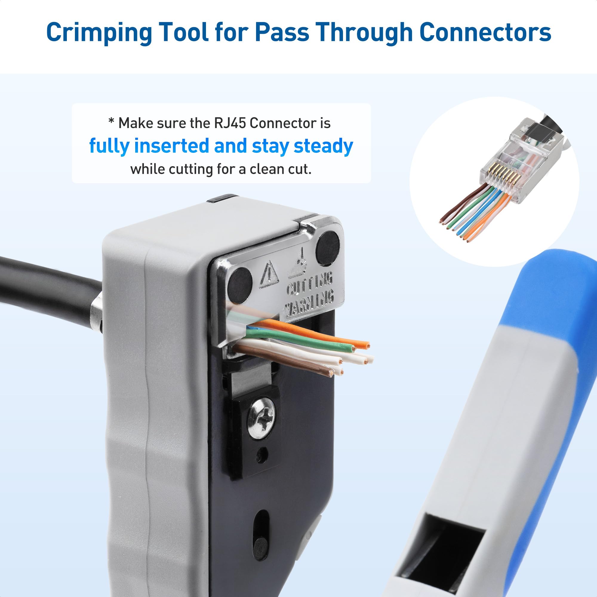 Cable Matters cat8 shielded ethernet tool with shielded connector compatibility
