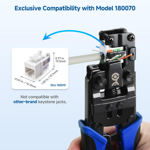 Cable Matters Rapid-Install Crimp Tool with ergonomic handle designed for comfort