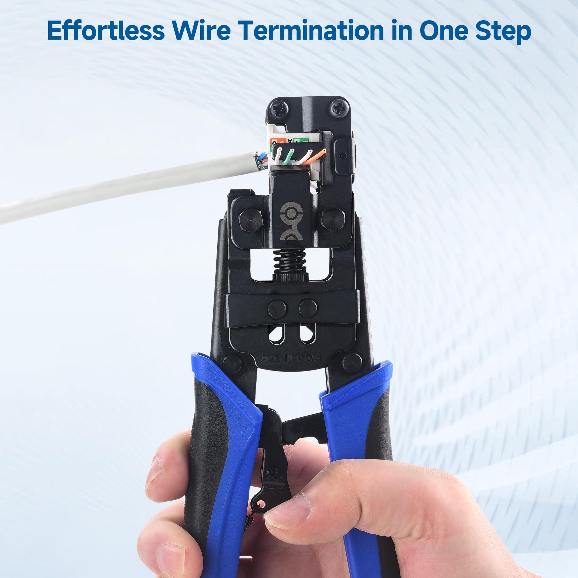 Cable Matters Rapid-Install Crimp Tool metal body built for durability on site