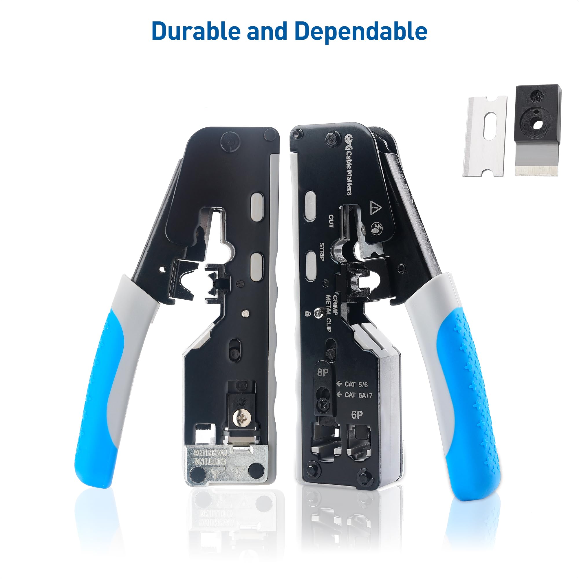 Cable Matters shielded dovetail clip built-in for secure terminations