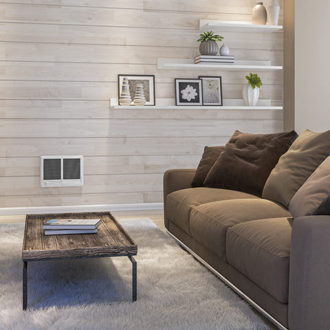 Cadet Com-Pak Twin in-room setup demonstrates spacious warmth