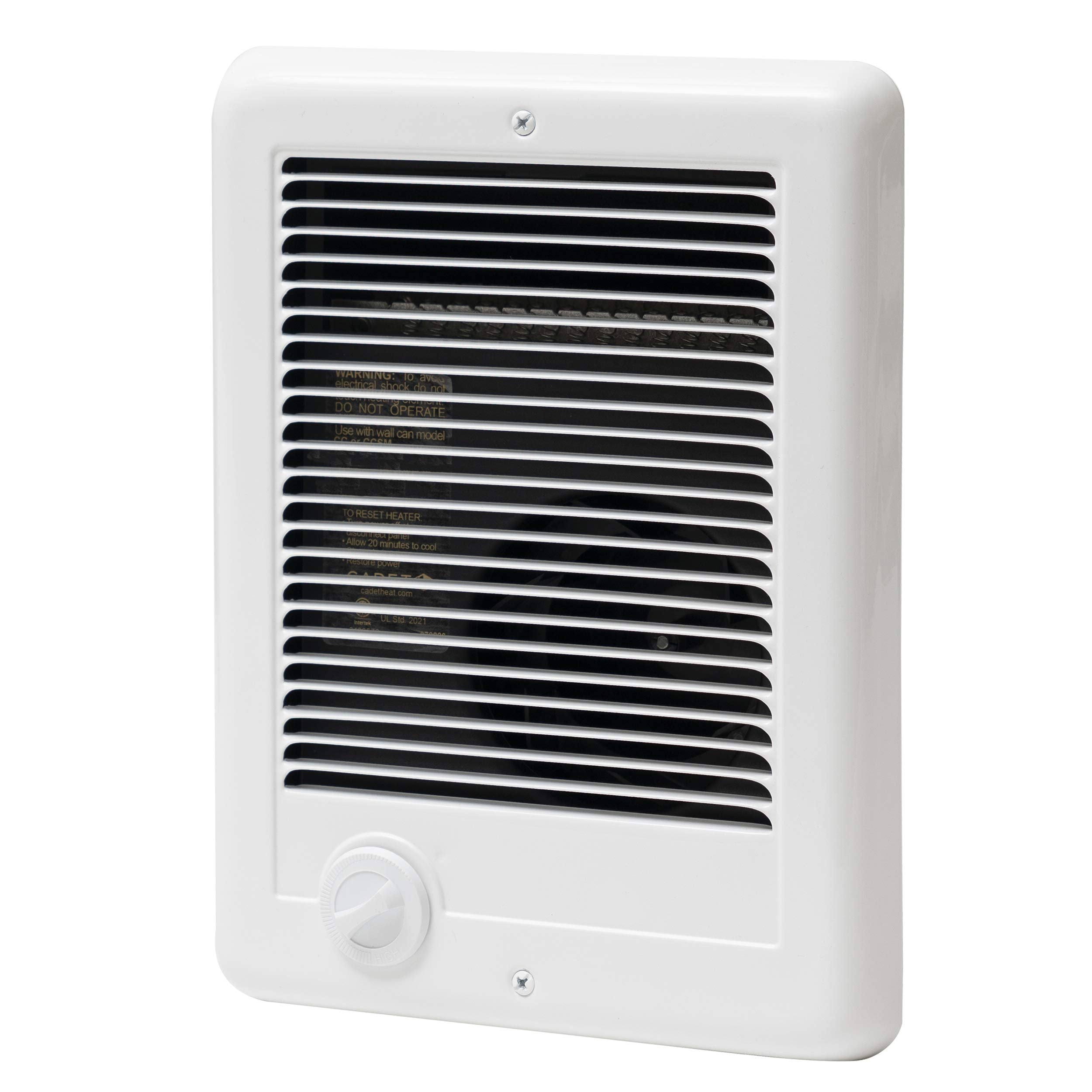 Cadet Com-Pak thermostat control enables adjustable comfort.