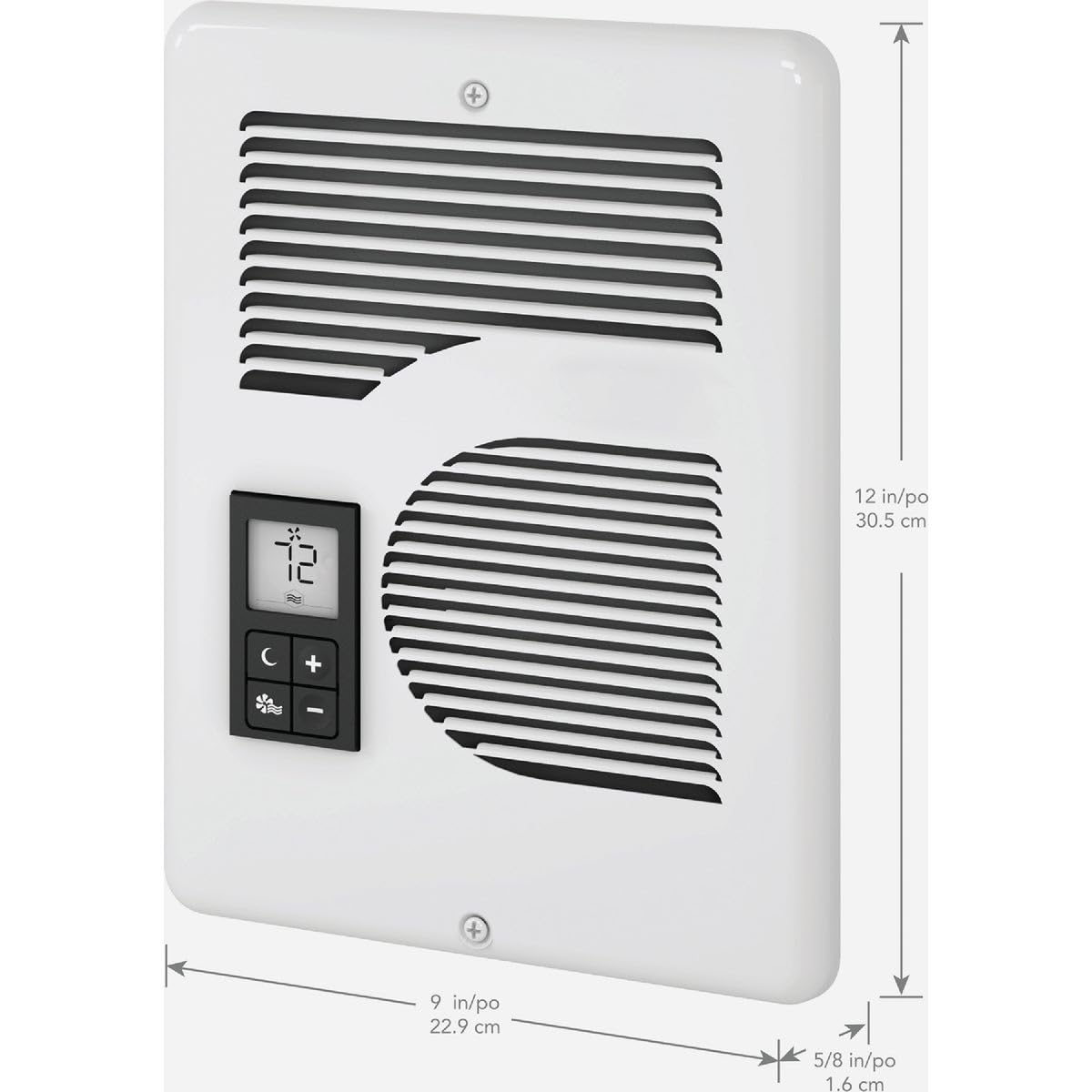 Cadet Energy Plus compact design ready for easy wall installation.