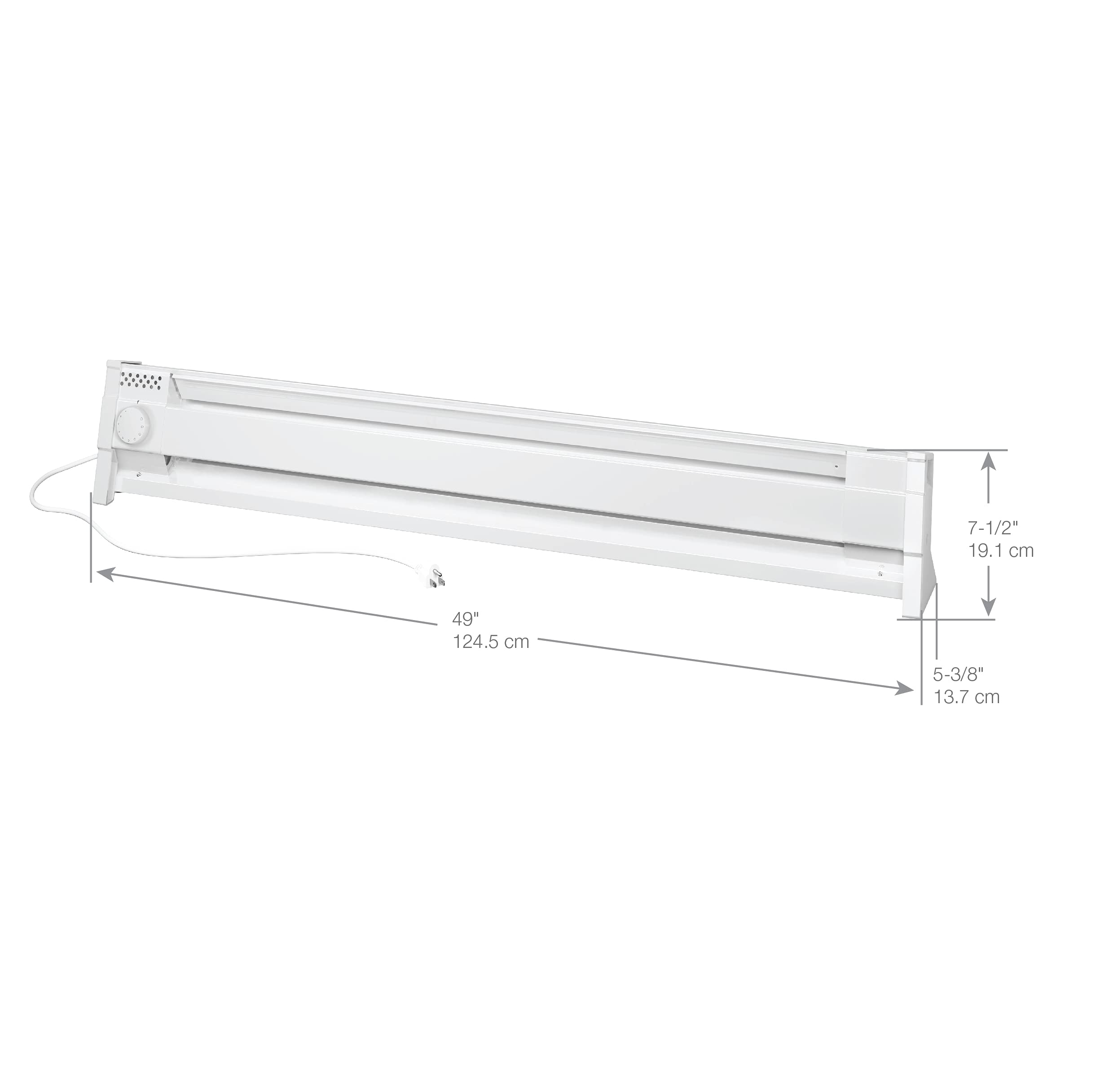 Cadet F Series 49-inch heater heat diffuser promoting even heat distribution