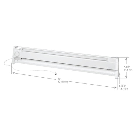Cadet F Series 49-inch heater heat diffuser promoting even heat distribution