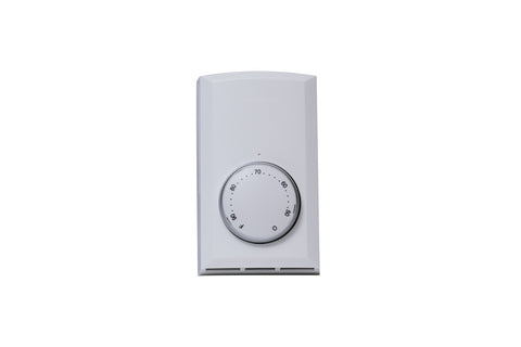 Cadet T522-W thermostat front view with easy dial for precise room control