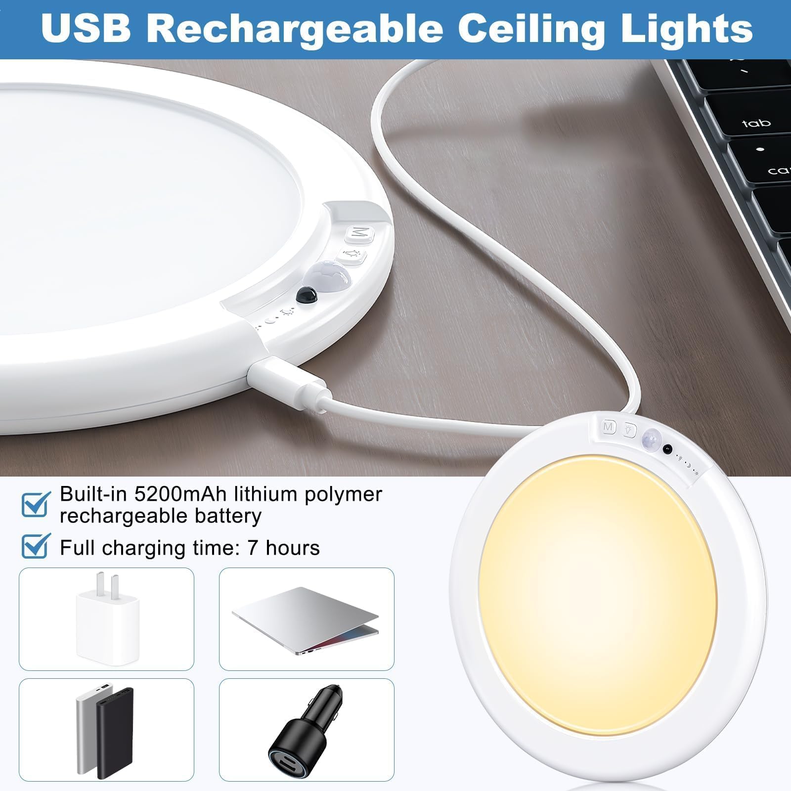 Cadrim motion sensor detects movement up to 5 meters.