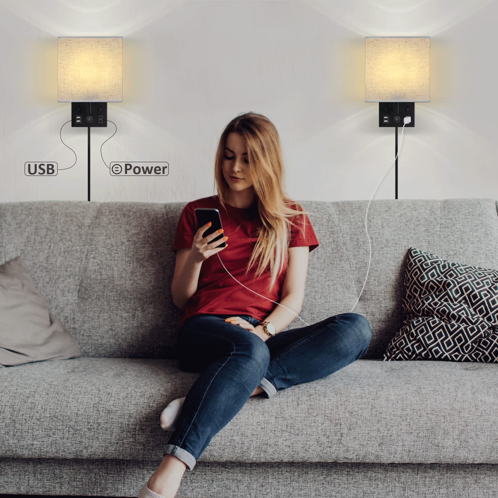 CADUKE modern wall light decor suitable for living room or office