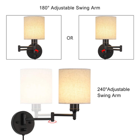 CADUKE two-wall sconces ideal for bedroom reading nook or entry.