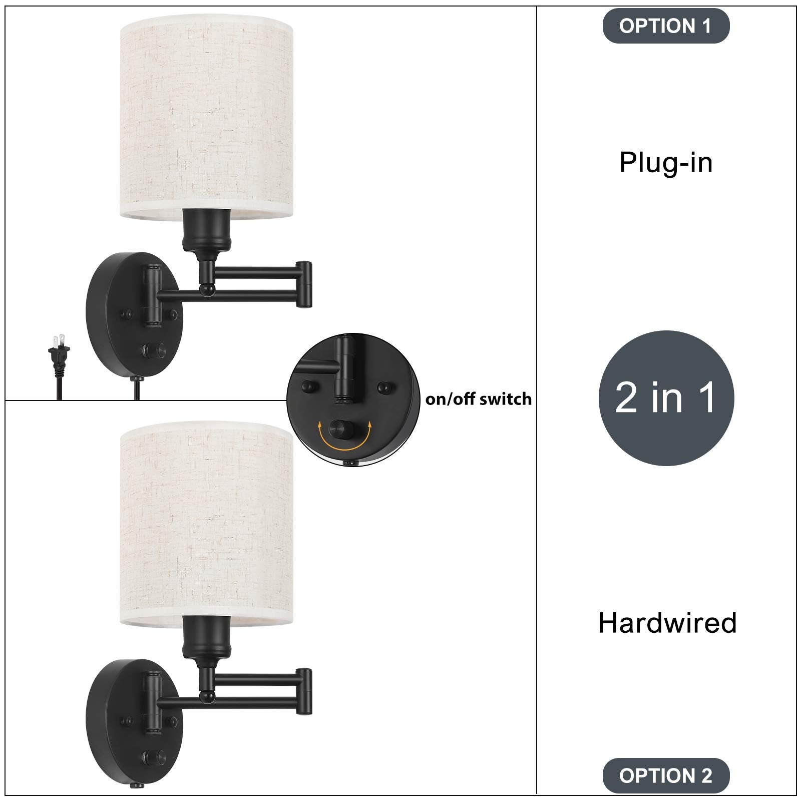 CADUKE modern farmhouse wall sconce suitable for living room or hallway.