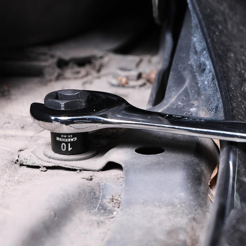 CaeeKee chrome molybdenum steel sockets with corrosion-resistant black phosphate finish