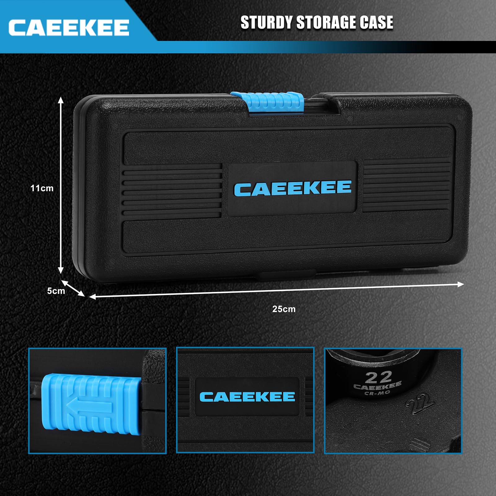 CaeeKee nano impact socket 17mm for easier turning in tight engine compartments.