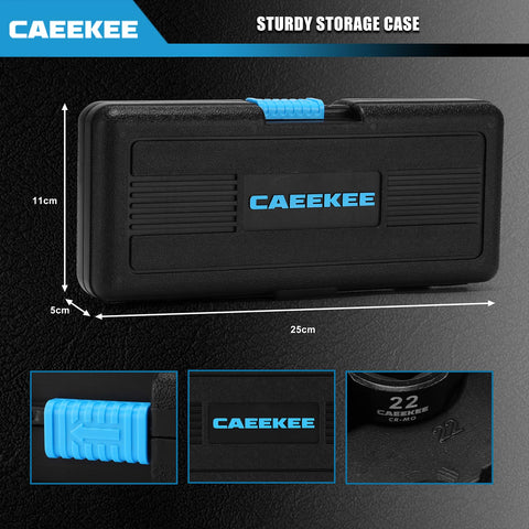 CaeeKee nano impact socket 17mm for easier turning in tight engine compartments.