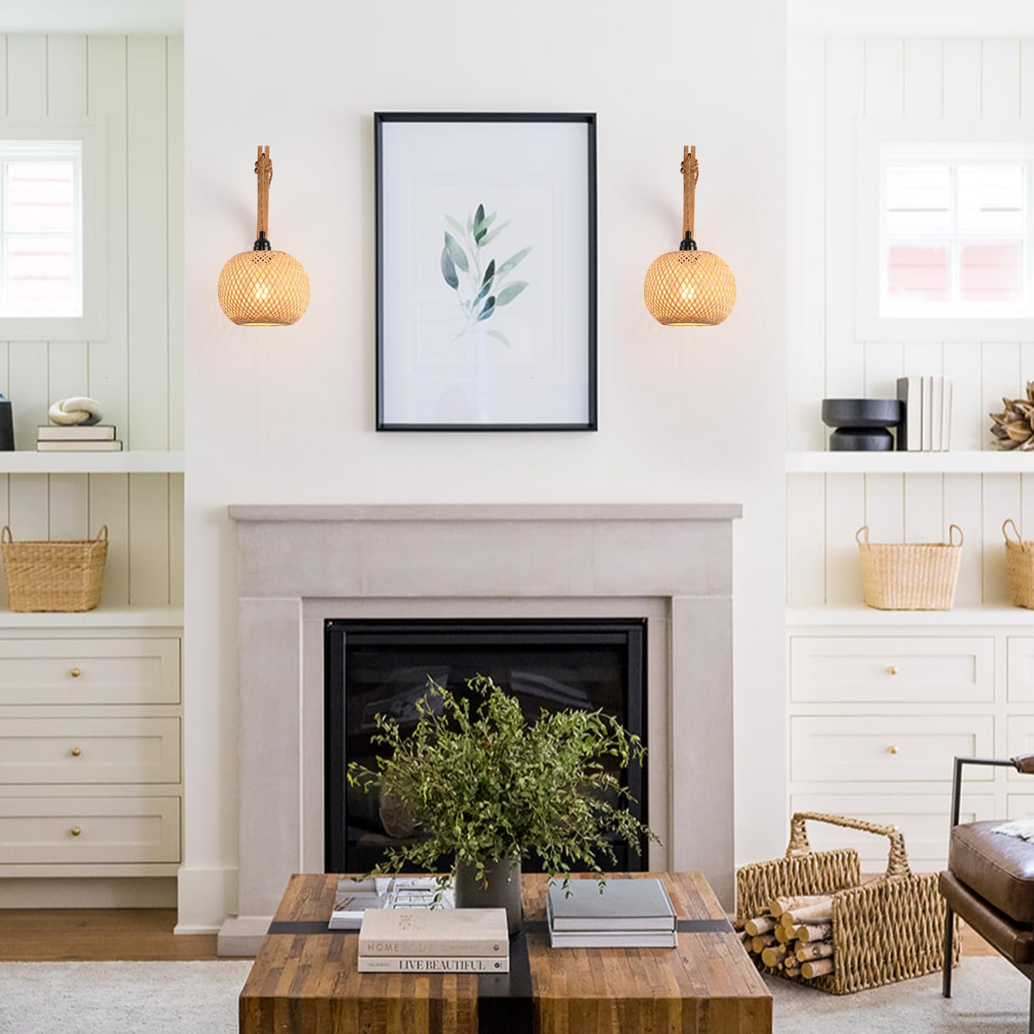 CAFULAM plug in cord and switch offer easy placement and instant use
