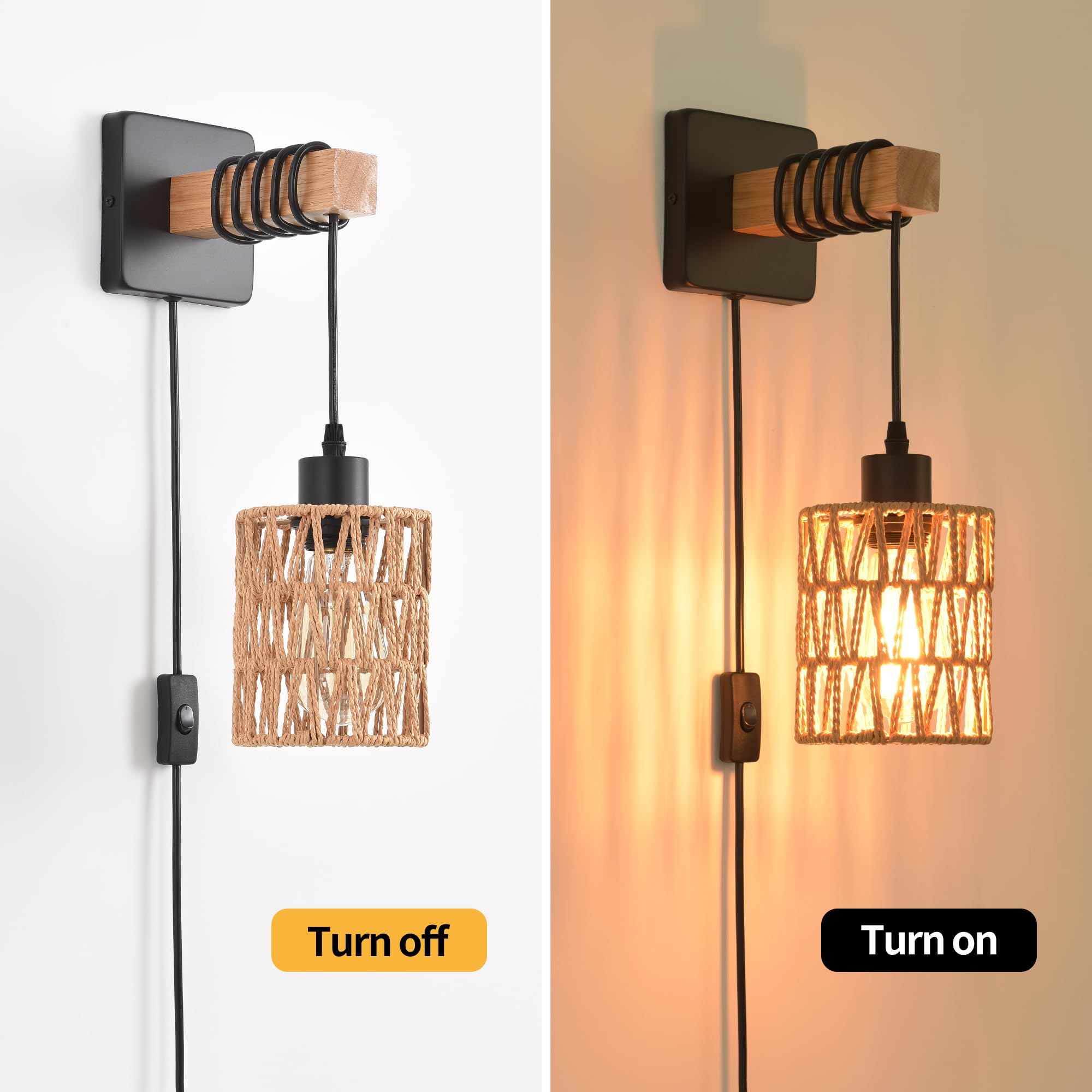 CAFULAM rustic wall sconce packaging check ensures safe shipping