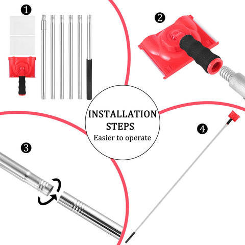 Cagaloi Paint Edger Tool shows six section length adjustment for hard to reach corners
