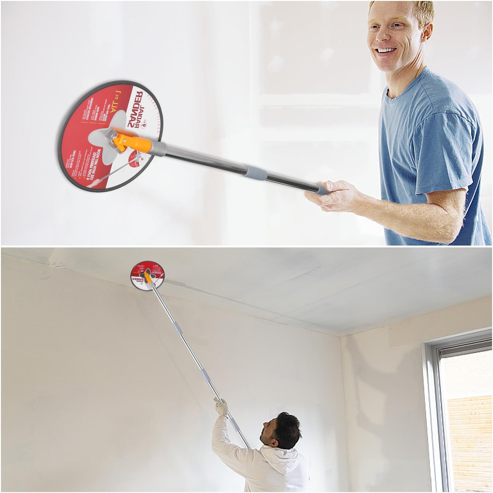 Cagaloi swivel head 360-degree design makes corners easy to reach.