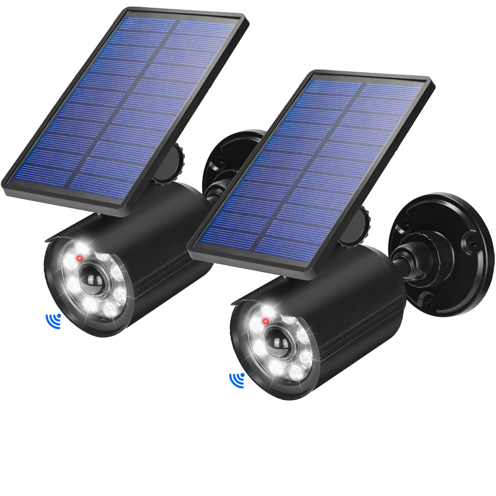 CAHOUGSMT solar lights front view delivering bright outdoor illumination for yards