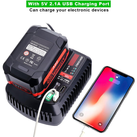 Cailingbat charger packaging box showcasing OEM replacement details