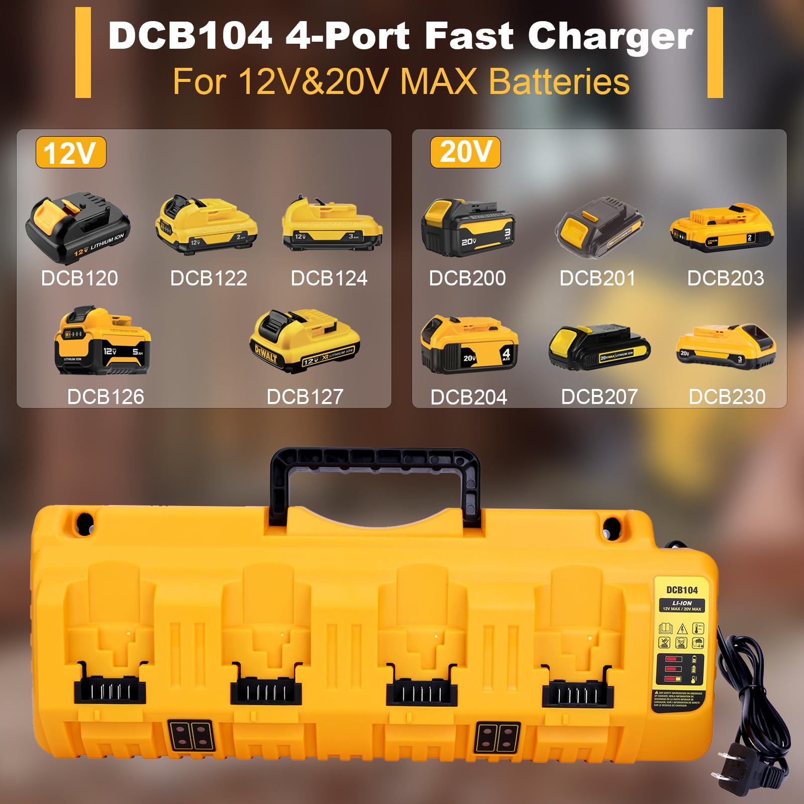 Cailingbat DCB104 rear view showing compact, wall-mount-ready design