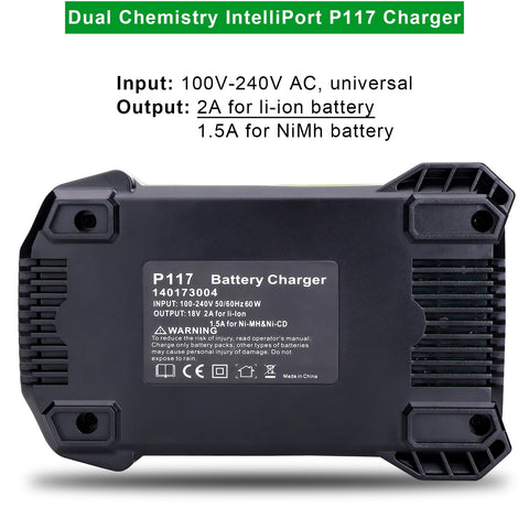 Cailingbat dual-chemistry charger operation demonstrates support for Lithium and NiCad/NiMH packs.