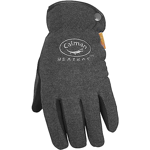 Caiman deerskin gloves featuring fleece-back warmth and comfort