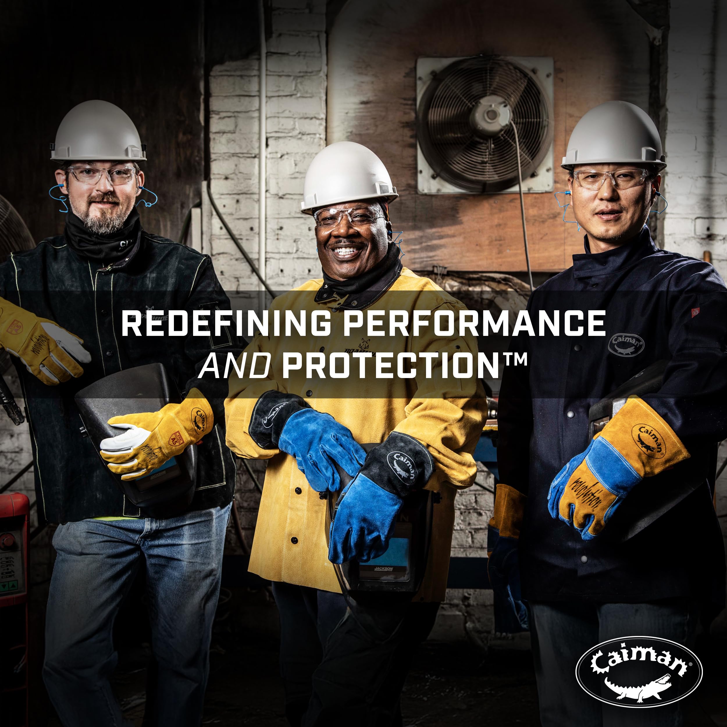 Caiman premium gloves deliver long-lasting wear with premium split cowhide
