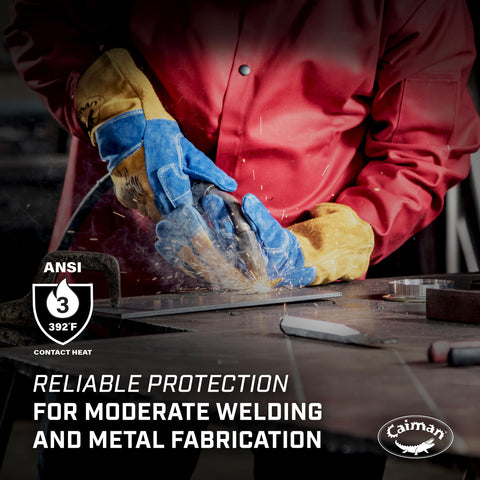 Caiman Kevlar stitching strengthens seams for durability under tough welds