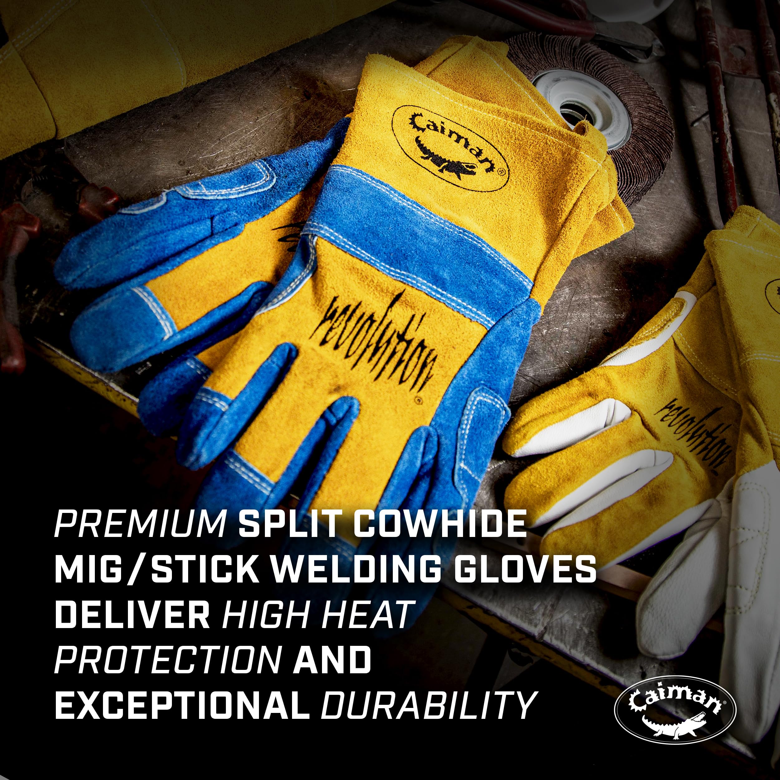 Caiman gloves offer reliable heat resistance without sacrificing dexterity for MIG work