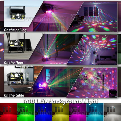 Caivimvn disco ball remote control allows mode changes from anywhere.